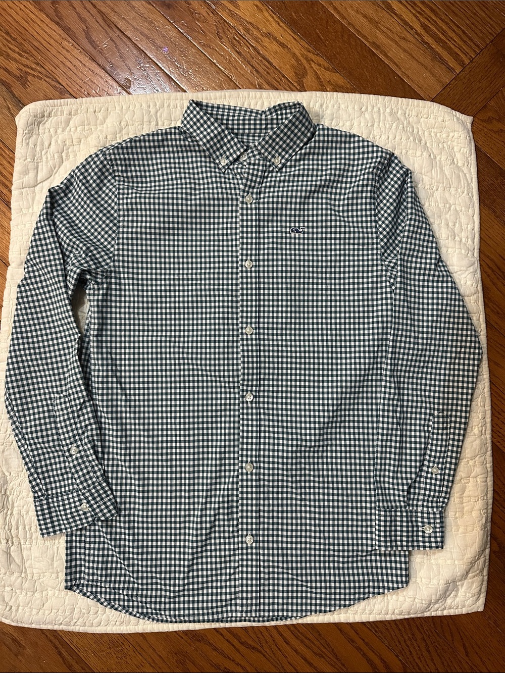 *Worn 1x* Vineyard Vines Performance Gingham Button-Down Shirt